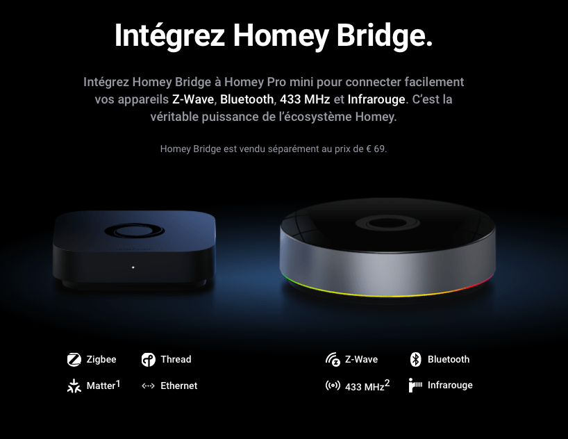 découvrez homey pro mini, la solution domotique européenne complète à 250€, pour centraliser et automatiser facilement votre maison intelligente.