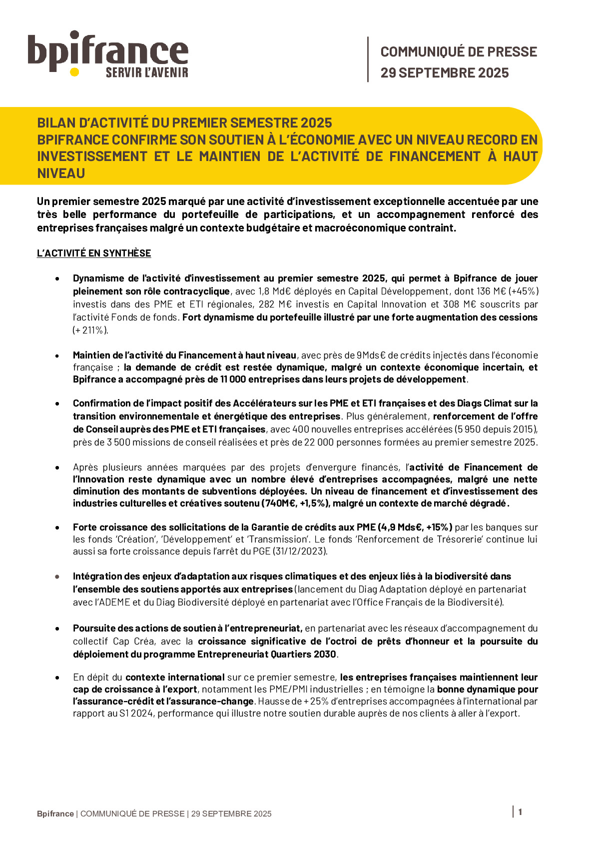 découvrez le bilan détaillé du premier semestre 2025 ainsi que les perspectives et opportunités pour le reste de l'année.