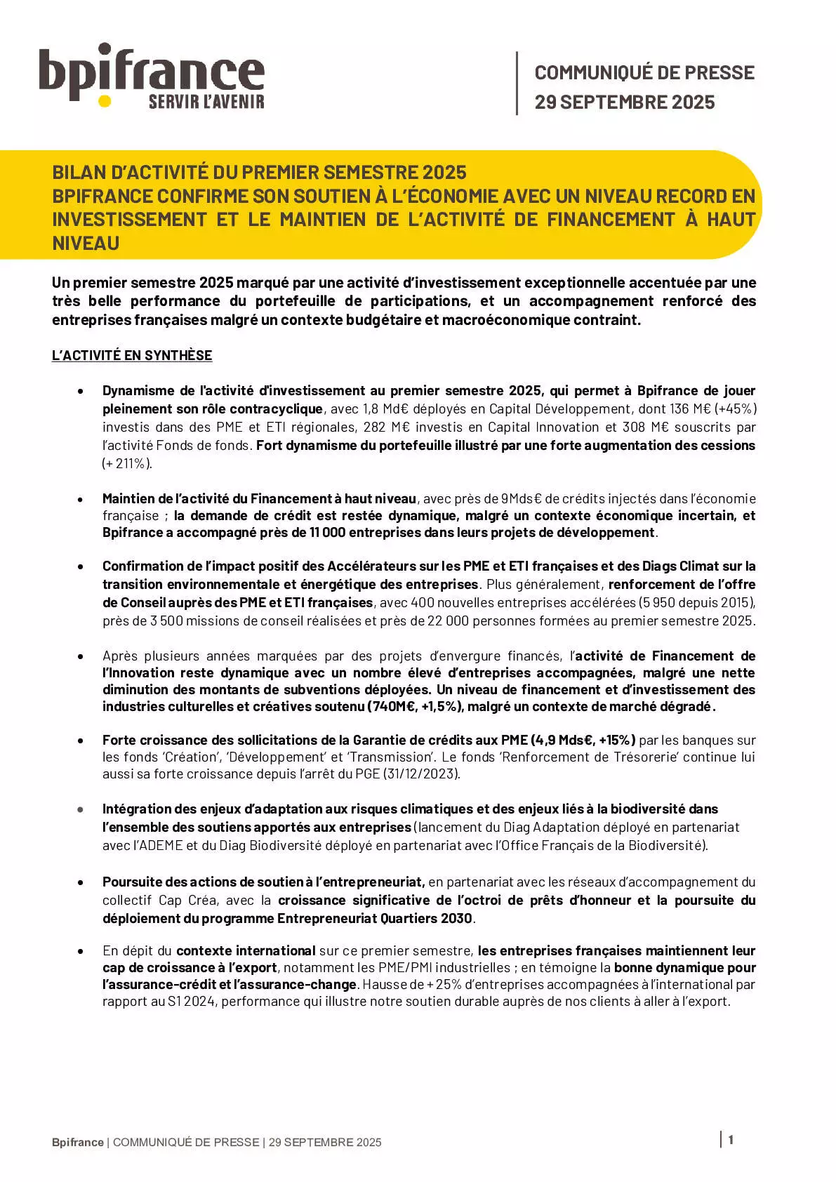 découvrez le bilan détaillé du premier semestre 2025 ainsi que les perspectives et opportunités pour le reste de l'année.