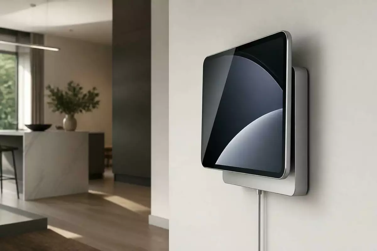 découvrez l'homehub d'apple, une fixation murale innovante qui combine design élégant et recharge intégrée pour vos appareils apple, simplifiant votre quotidien.