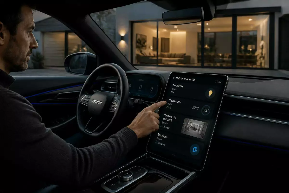 Samsung : Contrôlez facilement vos objets connectés domestiques directement depuis votre voiture