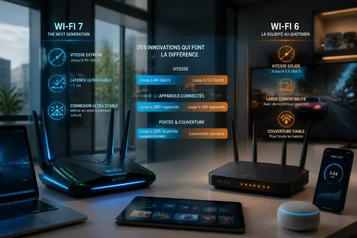 découvrez les différences clés entre wi-fi 7 et wi-fi 6, comparez leurs innovations technologiques et trouvez la connexion idéale pour répondre à vos besoins en internet sans fil.