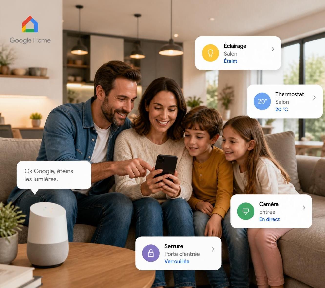 dĂ©couvrez les routines prĂȘtes Ă lâemploi de google home pour une domotique simplifiĂ©e et une maison connectĂ©e sans effort. facilitez votre quotidien avec des commandes vocales personnalisĂ©es.
