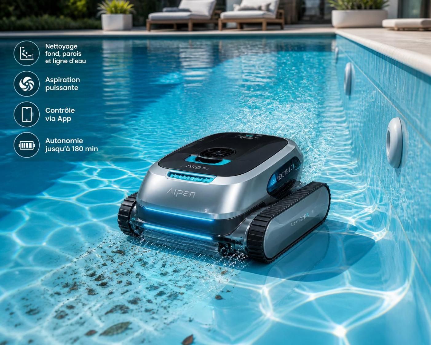 découvrez notre guide ultime pour choisir le meilleur robot piscine et profiter pleinement d'un été sans effort, avec une eau claire et une piscine toujours propre.
