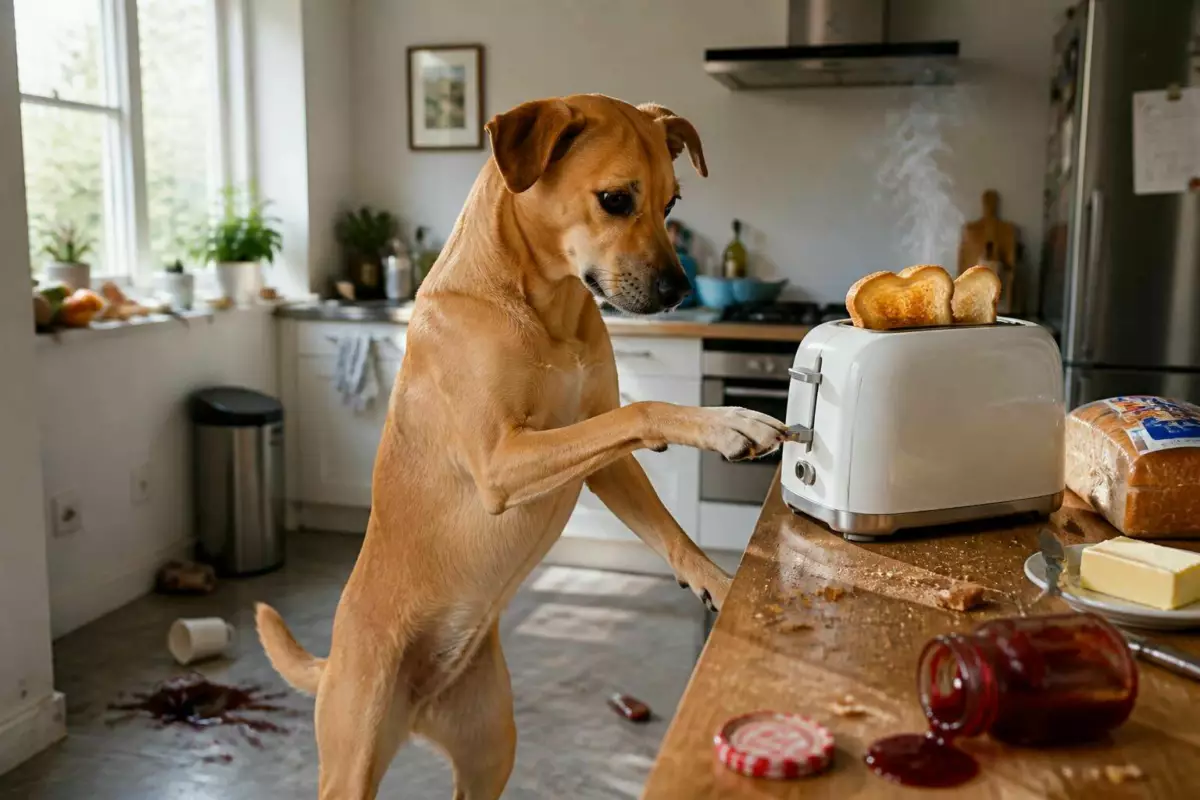 Quand un chien seul déclenche un grille-pain : un incident surprenant qui coûte cher