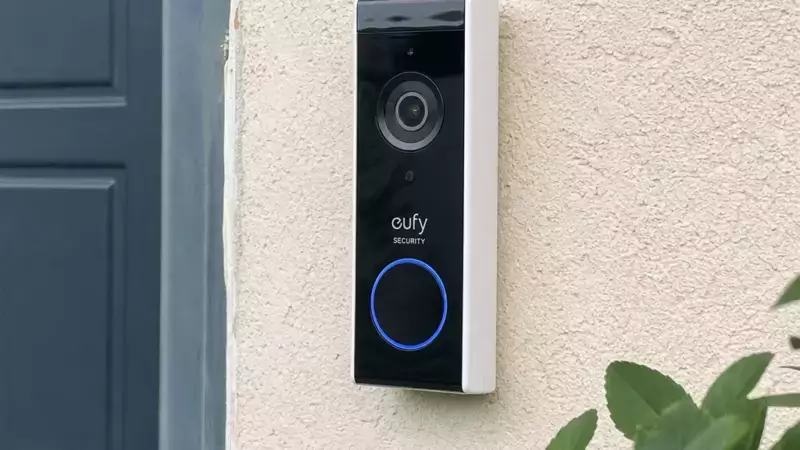 Kit sonnette sans fil avec caméra installé dans son environnement d’utilisation réel